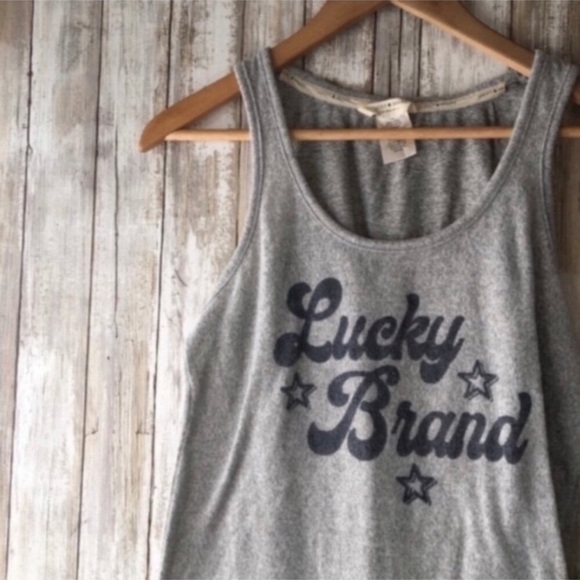 Lucky Brand Gray Soft Tank - Picture 3 of 4